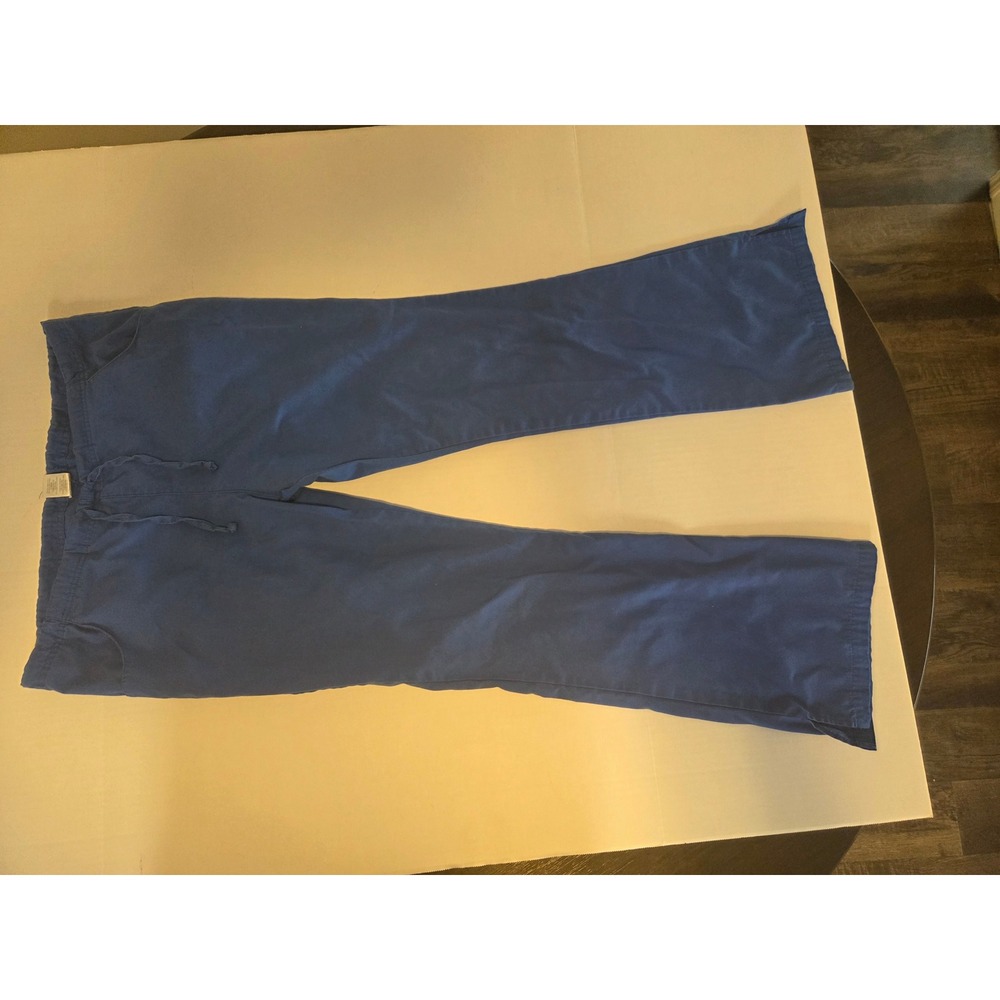 Dickies Medical Scrub Pants Royal Blue Elastic Drawstring Waist Small RN 107295